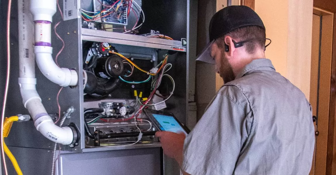 furnace tune-up technician